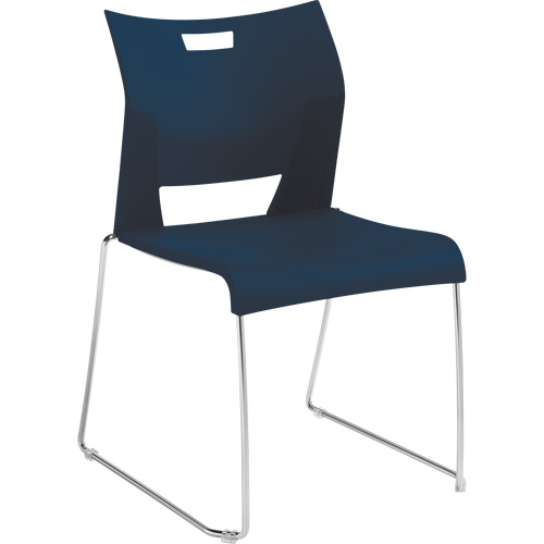 Duet Armless Training Chair, Plastic, 33-1/4" High, 350 lbs. Capacity, Blue GTA Hardware Inc
