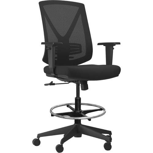 Activ Series Premium Synchro-Tilt Adjustable Chair, Fabric/Mesh, Black, 275 lbs. Capacity GTA Hardware Inc