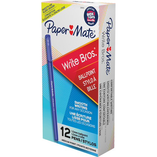 Paper Mater&reg; Write Bros&reg; Ball Point Pen, Blue, 1 mm GTA Hardware Inc