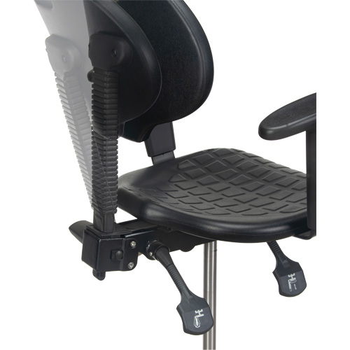 Heavy-Duty Ergonomic Stool with Adjustable Arm Rests, Stationary, Adjustable Height, 250 lbs. Capacity GTA Hardware Inc