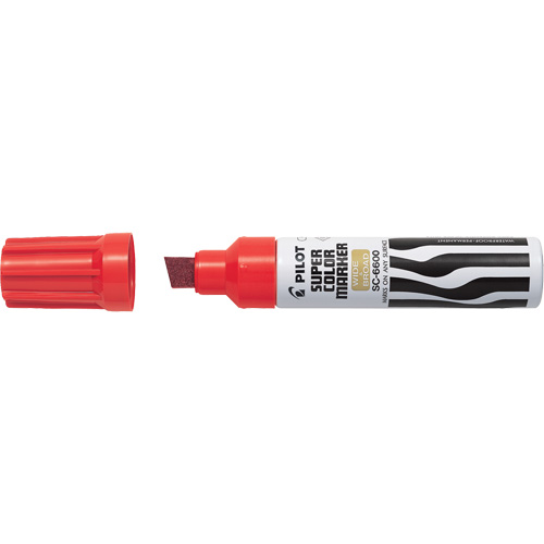 Marqueur &agrave; encre permanent Super Colour Jumbo, Rouge, Pointe Ciseau GTA Hardware Inc