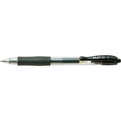 Stylo &agrave; encre gel G2, Noir, 0,5 mm, R&eacute;tractable GTA Hardware Inc