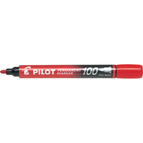 Series 100 Permanent Marker, Red, Bullet Tip GTA Hardware Inc