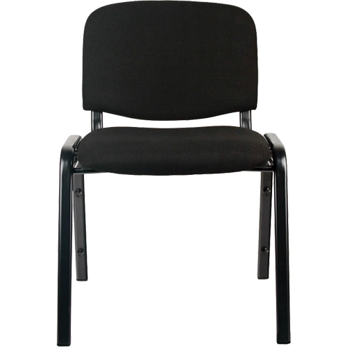 Chaises empilables, Tissu, Hauteur 32", Capacit&eacute; 250 lb, Noir GTA Hardware Inc