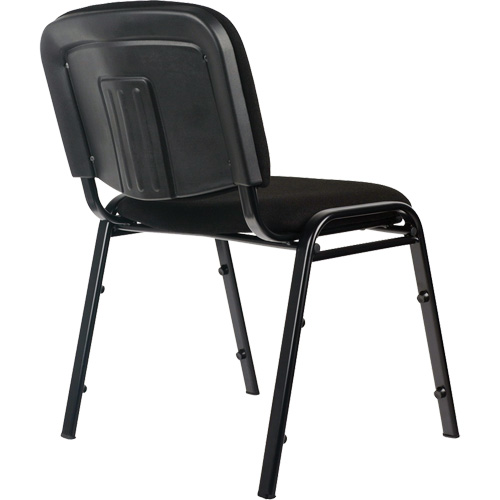 Chaises empilables, Tissu, Hauteur 32", Capacit&eacute; 250 lb, Noir GTA Hardware Inc