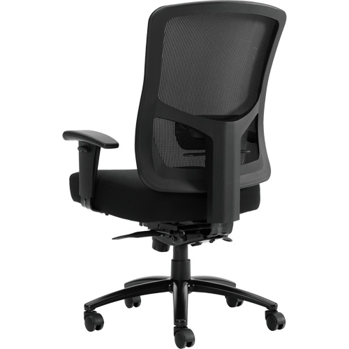 Chaise &agrave; dossier haut avec m&eacute;canisme &agrave; basculement synchronis&eacute; robuste Raven 400, Mailles, Noir, Capacit&eacute; 400 lb GTA Hardware Inc