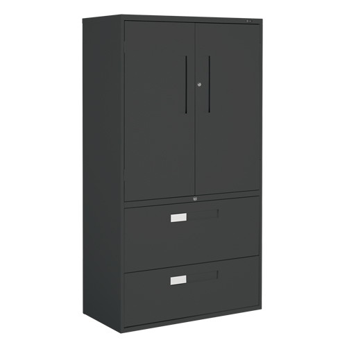 Armoire Multi-Stor, Acier, 3 Tablettes, 65-1/4" h x 36" la x 18" P, Noir GTA Hardware Inc