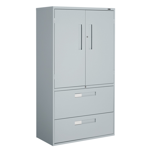 Armoire Multi-Stor, Acier, 3 Tablettes, 65-1/4" h x 36" la x 18" P, Gris GTA Hardware Inc