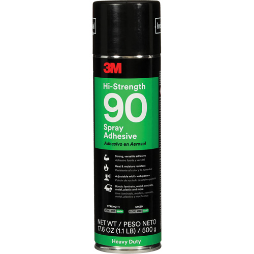 90 High Strength Adhesive, Clear, Aerosol Can GTA Hardware Inc