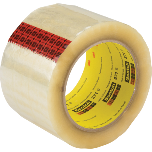 Scotch&reg; Box Sealing Tape 371, Hot Melt Adhesive, 1.9 mils, 36 mm (1-1/2") x 914 m (2998') GTA Hardware Inc