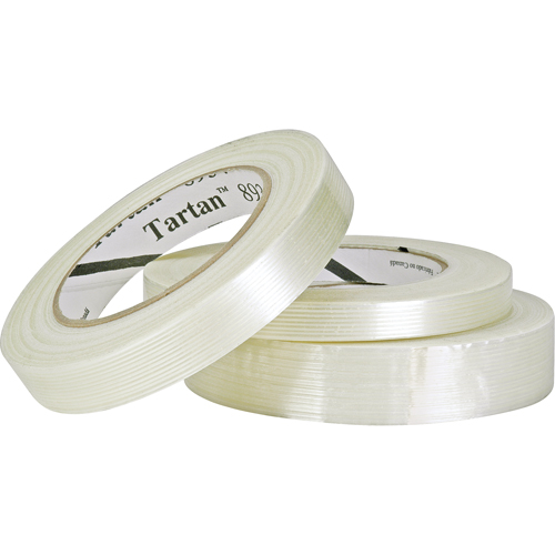 Tartan 8934 Filament Tape, 4 mils Thick, 12 mm (1/2") x 55 m (180')  GTA Hardware Inc