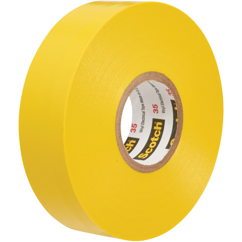 Scotch&reg; 35 Colour Coded Tape, 12.7 mm (1/2") x 6.1 m (20'), Yellow, 7 mils GTA Hardware Inc
