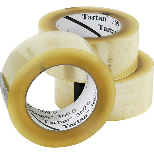 Ruban d'emballage Tartan 369, Adh&eacute;sif Acrylique, 1,6 mil, 48 mm (1-22/25") x 132 m (432') GTA Hardware Inc