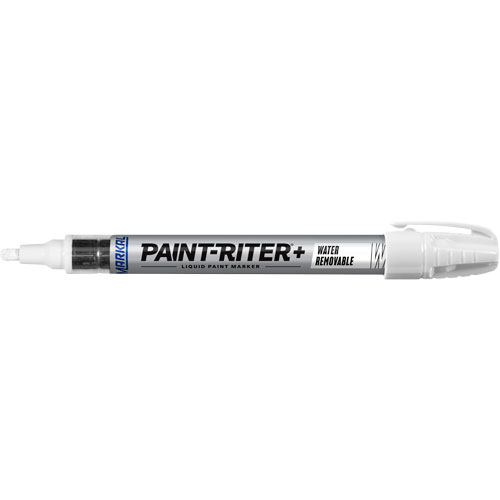 Marqueurs &agrave; la peinture nettoyable &agrave; l'eau Paint-Riter+, Liquide, Blanc GTA Hardware Inc