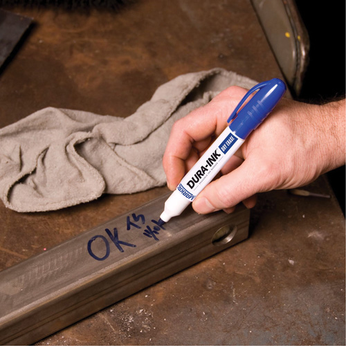Marqueurs &agrave; essuyage &agrave; sec Dura-Ink, Bleu, Pointe Ronde GTA Hardware Inc