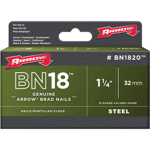 Brad Nails for Arrow & Aurora Staple Guns & Hammer Tackers GTA Hardware Inc
