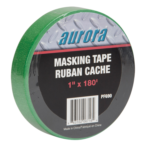 Painters Masking Tape, 25 mm (1") x 55 m (180'), Green GTA Hardware Inc