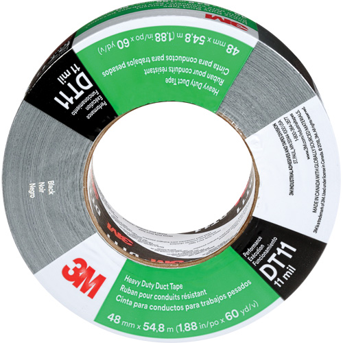Ruban adh&eacute;sif robuste DT11, 11 mils, Noir, 48 mm (2") x 55 m (180') GTA Hardware Inc