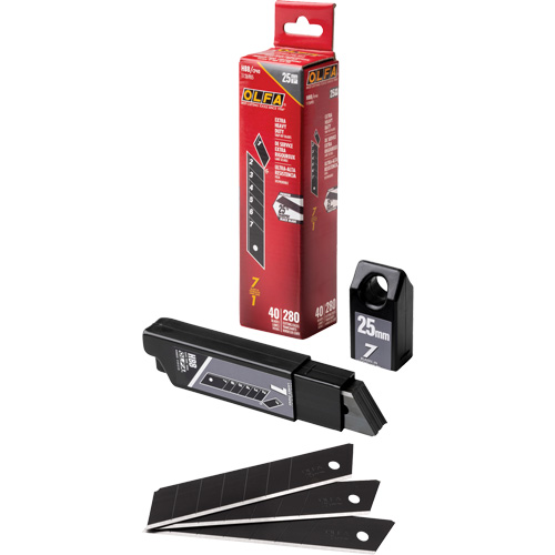 Lames de rechange noires tr&egrave;s aiguis&eacute;es, Style Cassable GTA Hardware Inc
