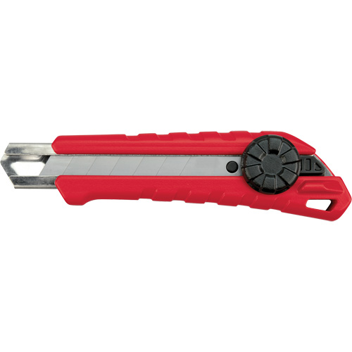 Couteau &agrave; lame cassable, 18 mm, Carbure, Prise en Caoutchouc/Polypropyl&egrave;ne GTA Hardware Inc