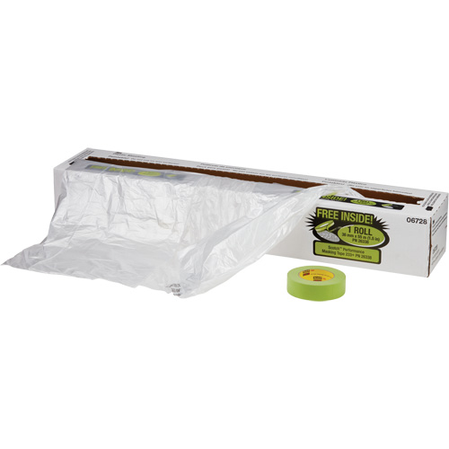 Trousse de pellicule de protection contre les surpulv&eacute;risations et ruban, 400' lo x 16' la, Plastique GTA Hardware Inc