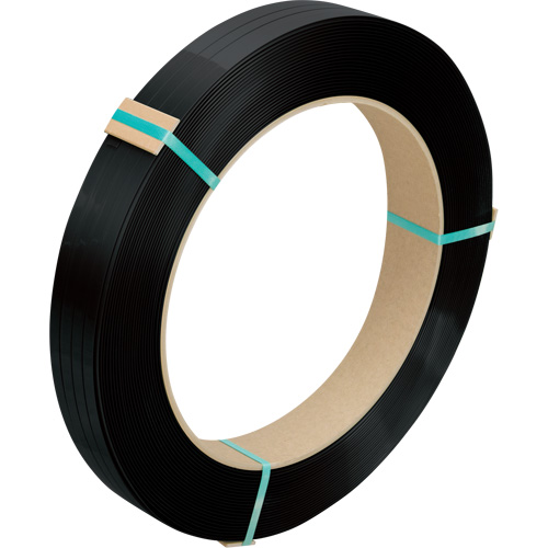 Feuillard, Polyester, 5/8" la x 1800' lo, Noir, Calibre Manuel GTA Hardware Inc