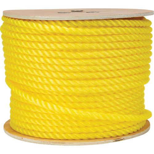 Corde jaune tress&eacute;e 1/2", Polypropyl&egrave;ne, 335' GTA Hardware Inc
