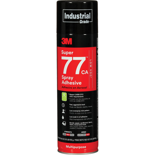 Super 77 Multi-Purpose Spray Adhesive, Aerosol Can GTA Hardware Inc
