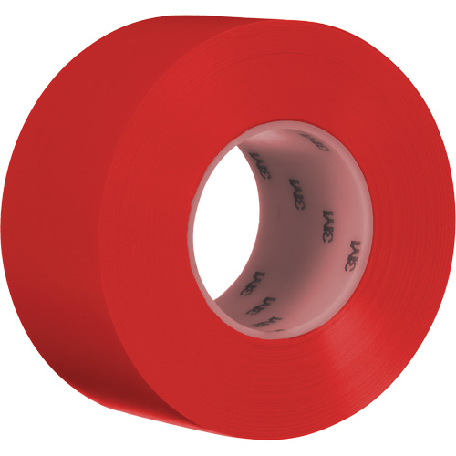 Durable Floor Marking Tape 971, 3" x 108', Vinyl, Red GTA Hardware Inc