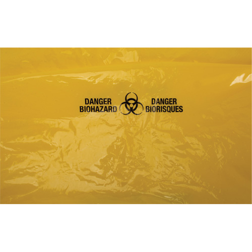 Sacs &agrave; d&eacute;chets, Biorisque, 38" lo x 30" la, 2 mils GTA Hardware Inc