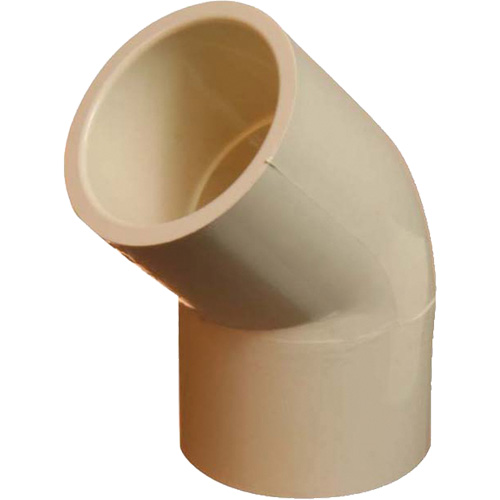 Flowguard Gold&reg; 45° Elbow Fitting, Standard, CPVC, 1/2" GTA Hardware Inc