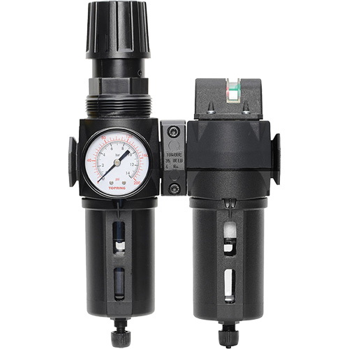 Manual Drain Filter, Regulator & Coalescing Filter with Standard Bowl Modulair 300, 1/4" NPT, 150 PSI, 5.1 fl. oz. Capacity GTA Hardware Inc