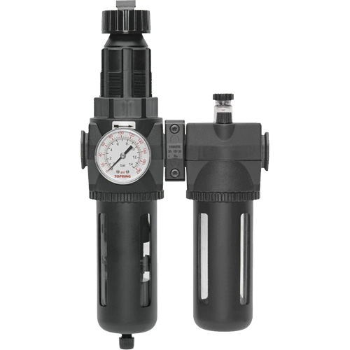 Filtre/d&eacute;tendeur & lubrificateur Modulair 400 avec jauge & bol standard, 1/2" NPTF GTA Hardware Inc