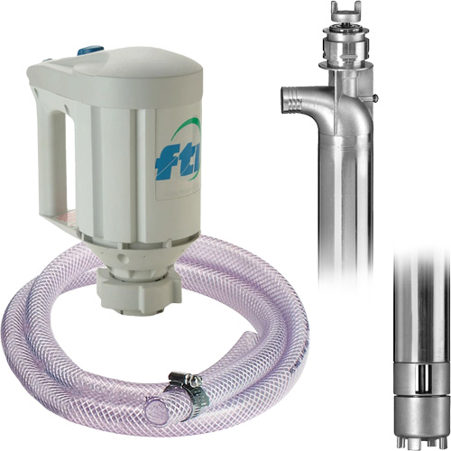 PFS-40 Drum Pump Kit with M3V Motor, Stainless Steel GTA Hardware Inc