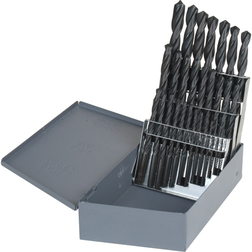 Hyper Jobber Length Drill Bit Set, 26 Pieces, High Speed Steel GTA Hardware Inc