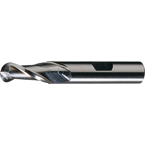 CLEVELAND Centre Cutting Ball Nose Single End Finishers, 5/16" Dia., 2 Flutes, High Speed Steel GTA Hardware Inc