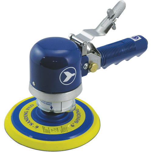 Ponceuse orbitale al&eacute;atoire silencieuse &agrave; double action et &agrave; usage intensif, Dia 6", Entr&eacute;e 1/4" NPT, 10000 Tr/min GTA Hardware Inc