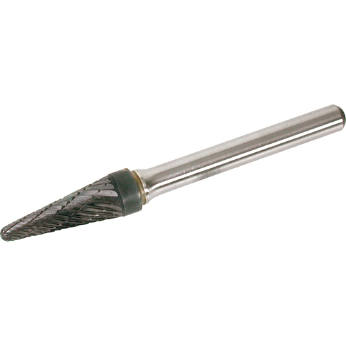 Solid Carbide Burr, SL-1, 1/4" Dia., 1/4" Shank, 5/8" Depth of Cut GTA Hardware Inc