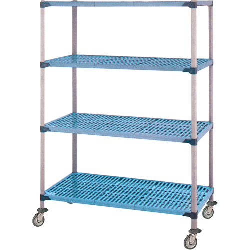 Shelving Unit, 4 Tiers, 36" W x 68" H x 18" D GTA Hardware Inc
