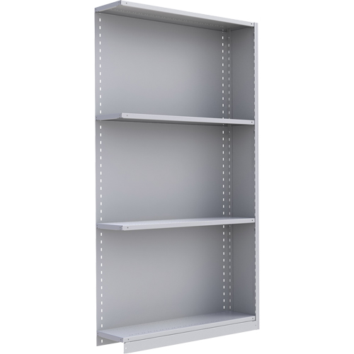 Interlok Shelving Unit, Steel, Boltless, 550 lbs. Capacity, 48" W x 88" H x 12" D GTA Hardware Inc