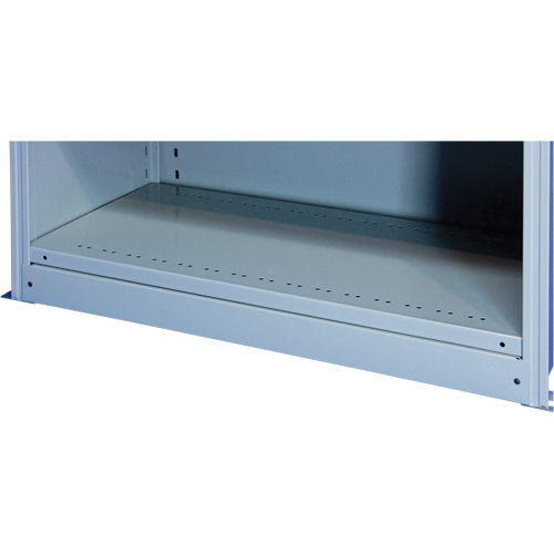 Plaque de base/façade pour rangement de bacs sur rayonnage enclenchable Interlok GTA Hardware Inc