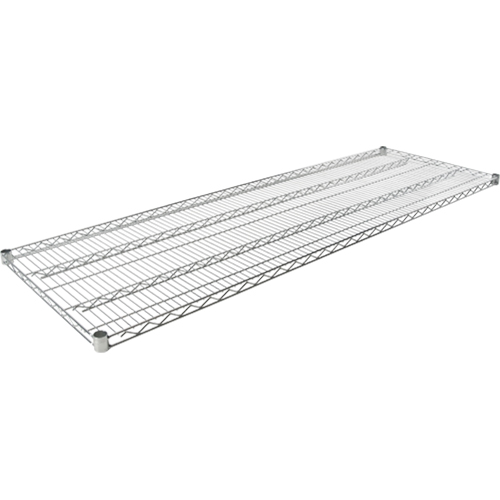 Tablette en treillis pour &eacute;tag&egrave;re robuste en treillis chromat&eacute;, 60" la x 18" p, Capacit&eacute; de 600 lb GTA Hardware Inc