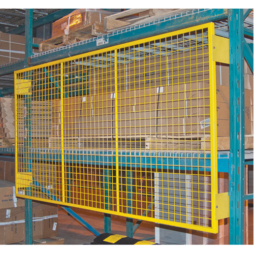 Pallet Back Rack Guards, 132" W x 48" H, 6" Brackets GTA Hardware Inc