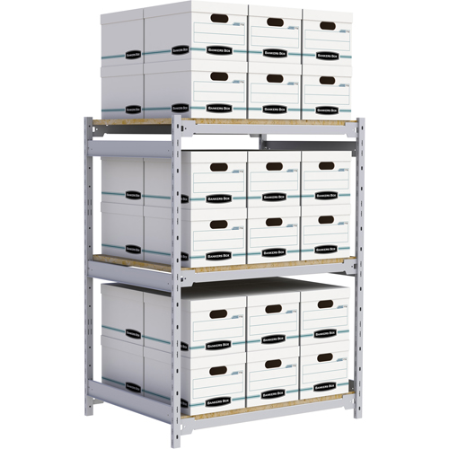 &eacute;tag&egrave;re-classeur de grande largeur, Acier, 3 Tablettes, 42" la x 32" p x 60" h GTA Hardware Inc