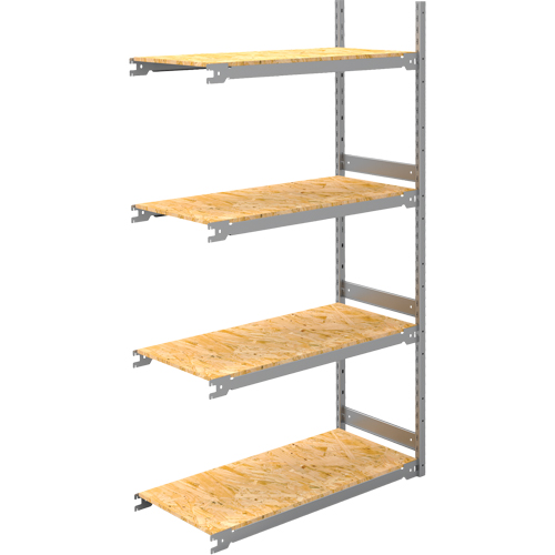 &eacute;tag&egrave;re-classeur de grande largeur, Acier, 4 Tablettes, 42" la x 18" p x 84" h, Ensemble Ajout GTA Hardware Inc