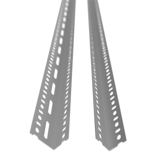 Montant &agrave; corni&egrave;re perfor&eacute;e, Acier galvanis&eacute;, Hauteur 72" GTA Hardware Inc