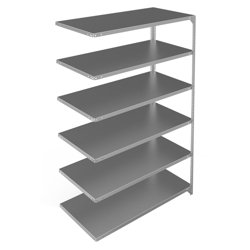 &eacute;l&eacute;ment de rayonnage, Acier galvanis&eacute;, Montant &agrave; fente, Capacit&eacute; 275 lb, 48" la x 72" h x 24" p GTA Hardware Inc