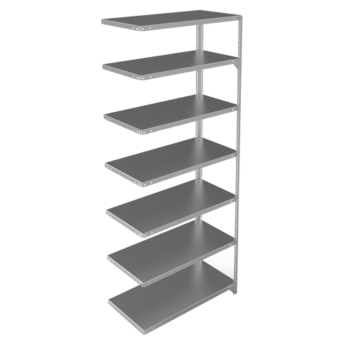 &eacute;l&eacute;ment de rayonnage, Acier galvanis&eacute;, Montant &agrave; fente, Capacit&eacute; 400 lb, 36" la x 84" h x 18" p GTA Hardware Inc