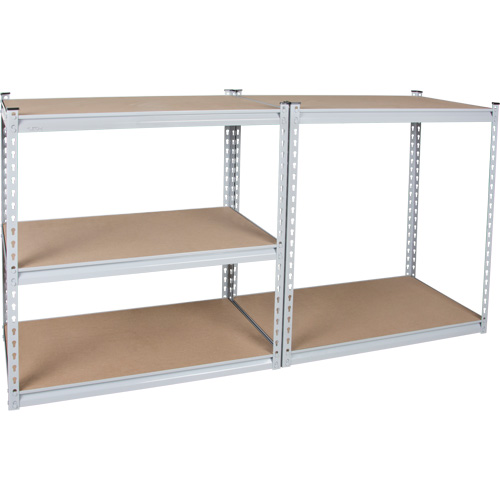 Heavy-Duty Shelving, Steel, Boltless, 1200 lbs. Capacity, 48" W x 72" H x 18" D GTA Hardware Inc