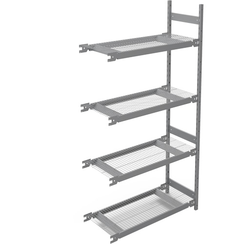 Wide Span Storage Shelving, Steel, Boltless, 1340 lbs. Capacity, 42" W x 84" H x 18" D GTA Hardware Inc